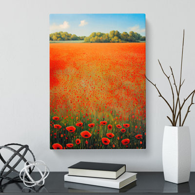 Otte Poppy Flower Field Vol.1 - Wrapped Canvas