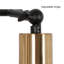 Lampe murale en métal 3 lumières Dauphine