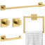 Ensemble de quincaillerie de salle de bain de cinq articles-114597844
