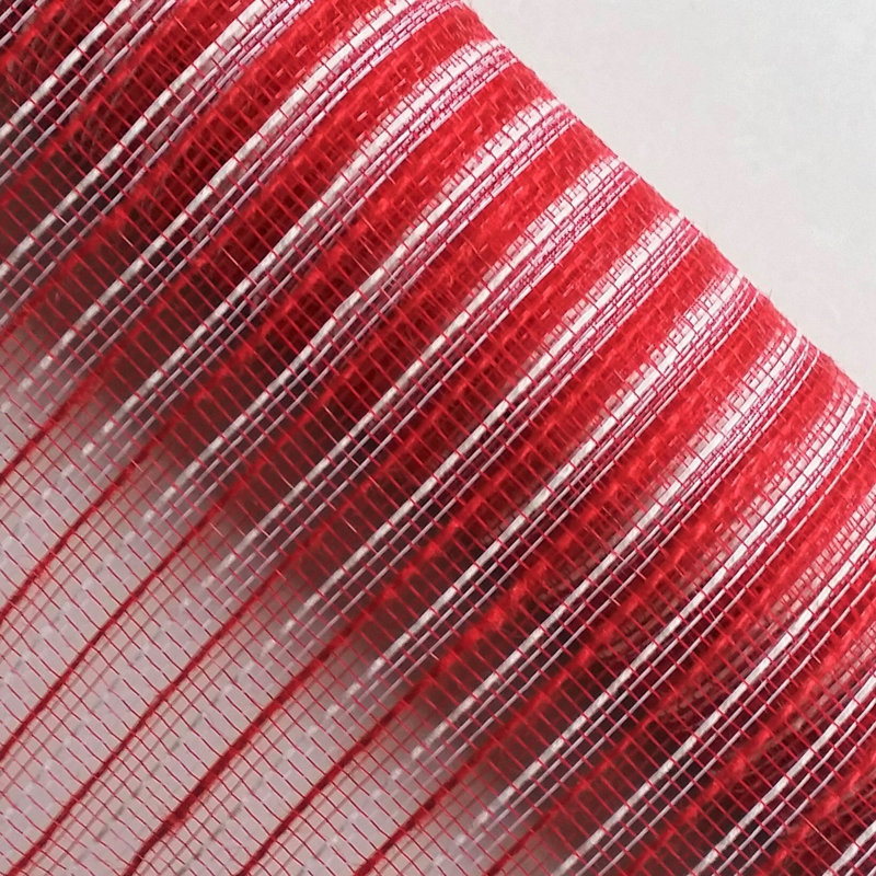 Ruban à rayures blanches 10,5 po X10Yds, Rouge / Blanc