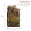 Fiberglass and Resin Tiered Woodcut Fountain-97804526