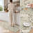 Botanical Pattern Non-Slip Washable Kitchen Mats