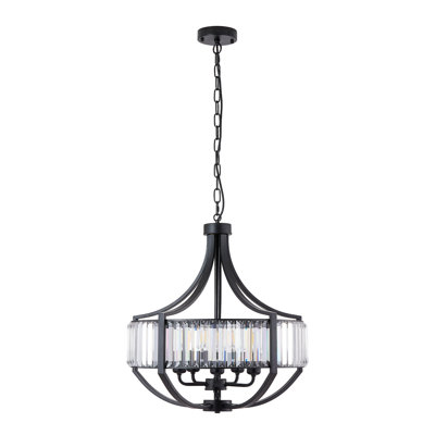 Lustres en cristal de style campagnard moderne de 20 po pour la salle à manger, lustre antique noir à 5 lumières, luminaire suspendu contemporain pour le salon, la chambre, le vestibule, l'îlot de cuisine et le vestibule