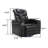 Modern Power Swivel PU Leather Recliner with Phone Holder, Integrated Tray Table, Cup Holders, Storage Armrests, and USB Port-768660379