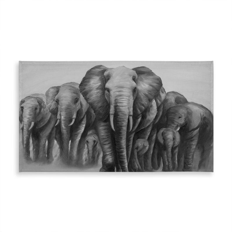 Herd of Elephants Tablecloth - African Animal Home Decor