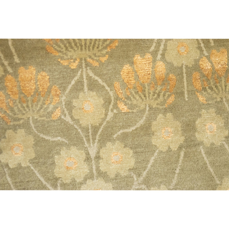 Tapis fauve de haute qualité noué à la main