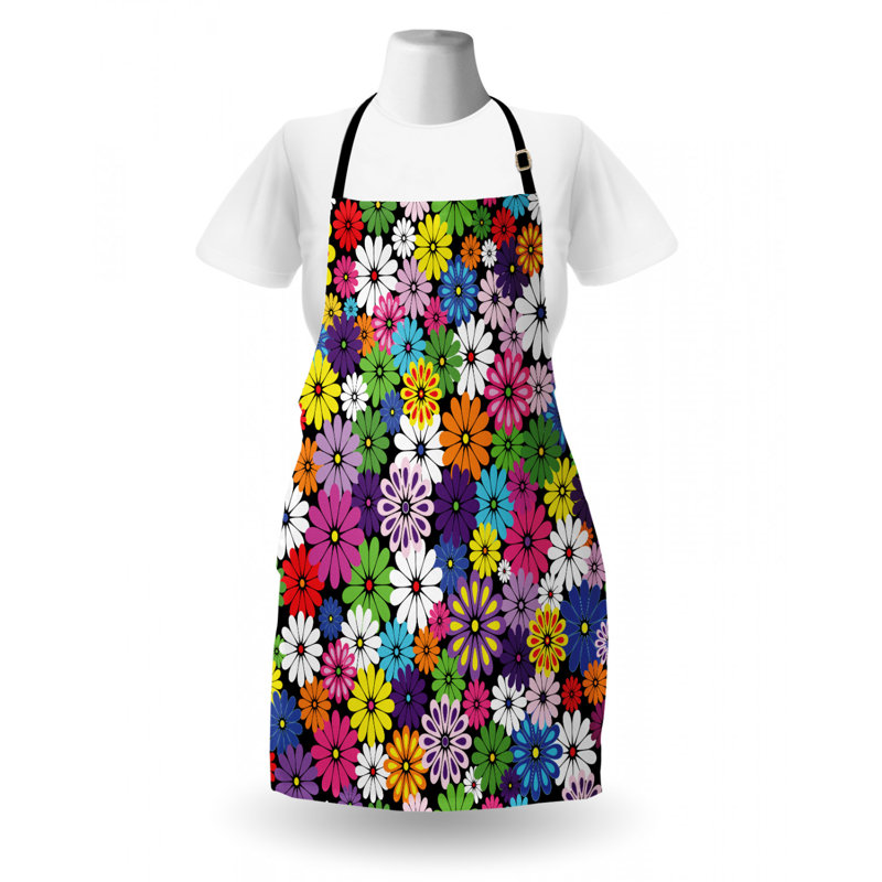 Tablier naturel joyeuse marguerites wildflowers