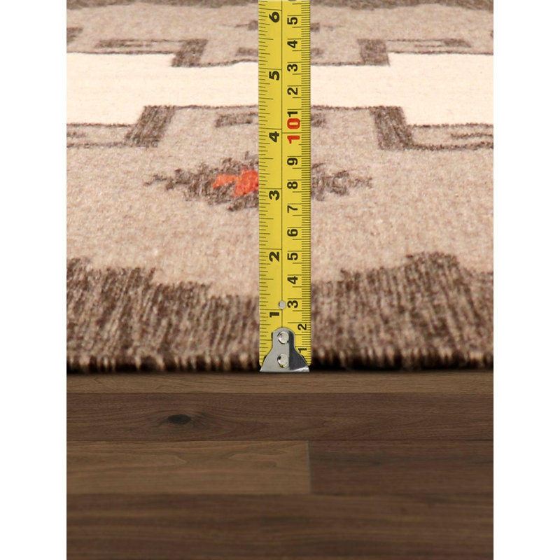Tapis ikat en laine / coton fait à la main 8 pi 8 po x 12 pi Guercio