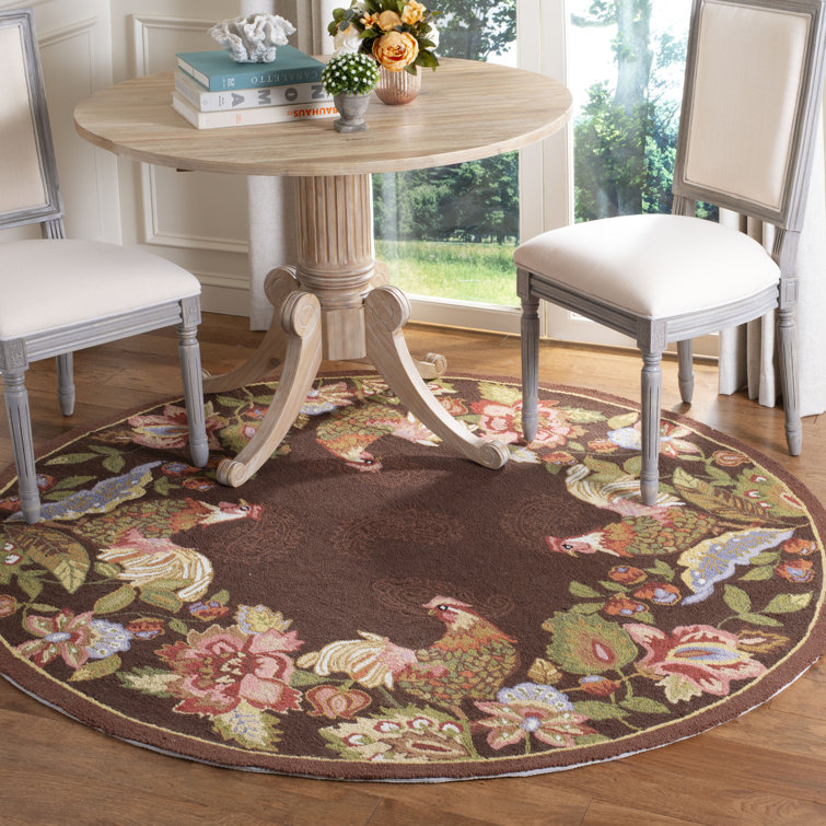 Kinchen Hand Hooked Wool Pile Oriental Rug