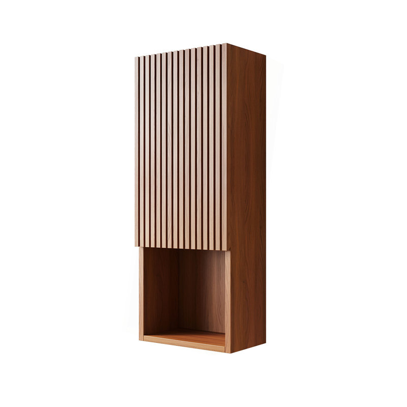 35" Tall Bathroom Wall Mounted Cabinet, Narrow Storage Cabinet With Door And Shelves, Suitable For Small Spaces, Applicable To Bathroom, Living Rooms And Laundry