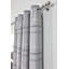 Printed Check Cotton Blackout Curtain Panel Pair-886389720-886389723