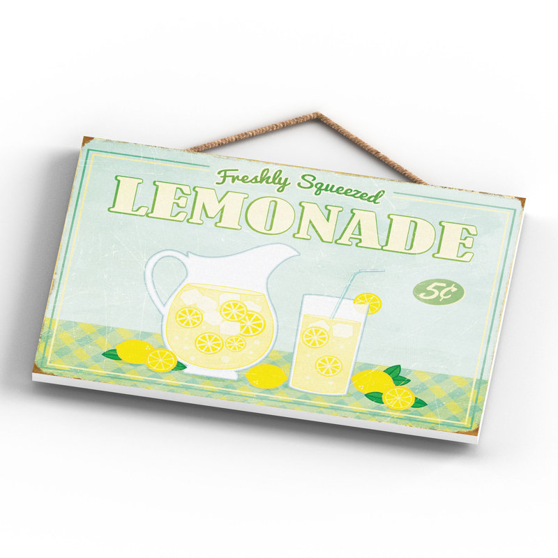 Freshly Squeezed Lemonade - Print on MDF