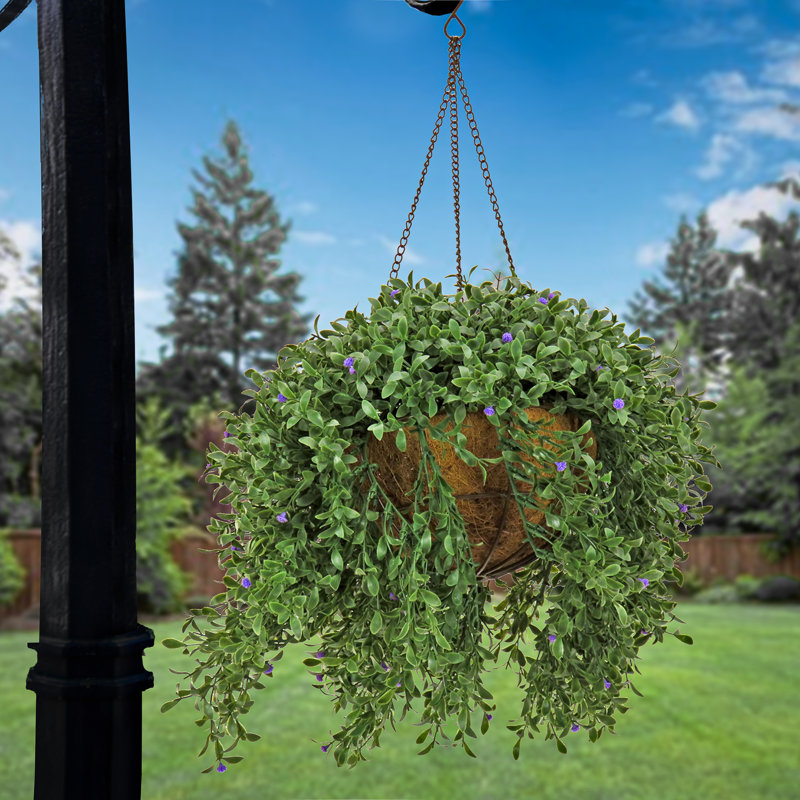 Plante artificielle 18 po dans un panier