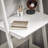 70.9" Ladder Bookshelf with Desk, Modern Open Bookcase Tall Shelf, White