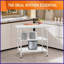 Table de travail 24 po x 36 po en acier inoxydable robuste avec 2 tablettes - facile à nettoyer pour la cuisine, le garage et Blanchisserie
