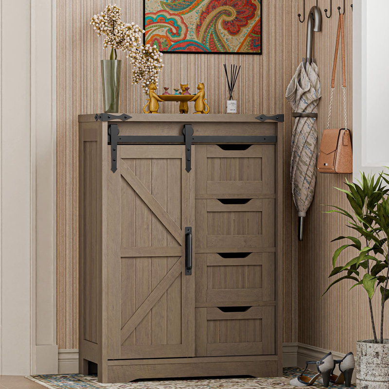 Armoire de rangement Farmhouse, Blanc