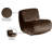 Koco Velvet Accent Chair-1509065708
