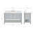 ARIEL Moille 54 Single Bathroom Vanity with Top-365577803
