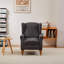 Fauteuil d'appoint rembourré à oreilles avec table d'appoint-2048159169