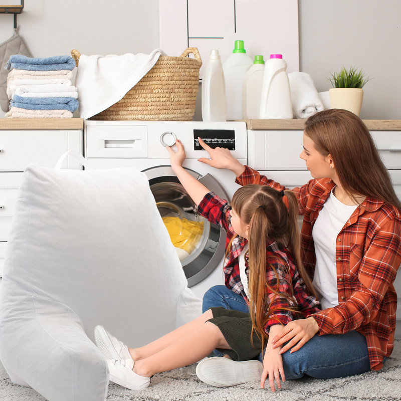 Throw Pillow, White, 20" H x 12" W