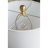 Elegant Marble Table Lamp With Brass Frame And White Fabric Shade