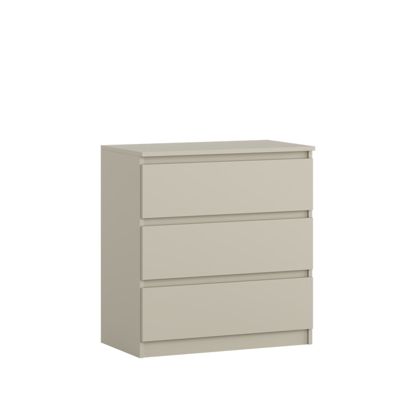 3 - Drawer Chest of Drawers, Beige