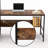 Henton Metal Base Writing Desk-1531110066