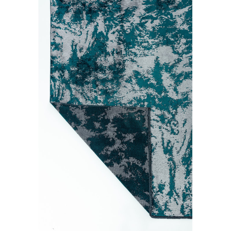 Tapis vert / gris Rapture, Rectangle 7 pi 10 po x 11 pi 2 po