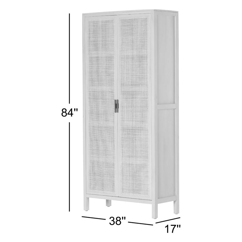 Caprice Tall Cabinet, Natural Mango/Light Brown