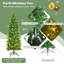 Arbre de Noël pin floqué et illuminé-1393078014