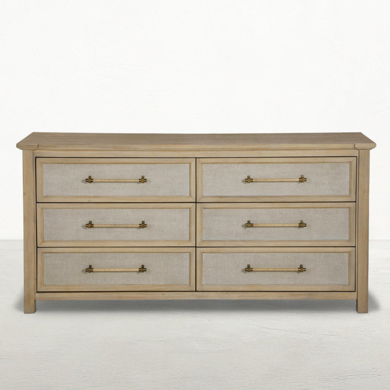 Astwood Mahogany Wood Dresser - 6 Drawers, Drift
