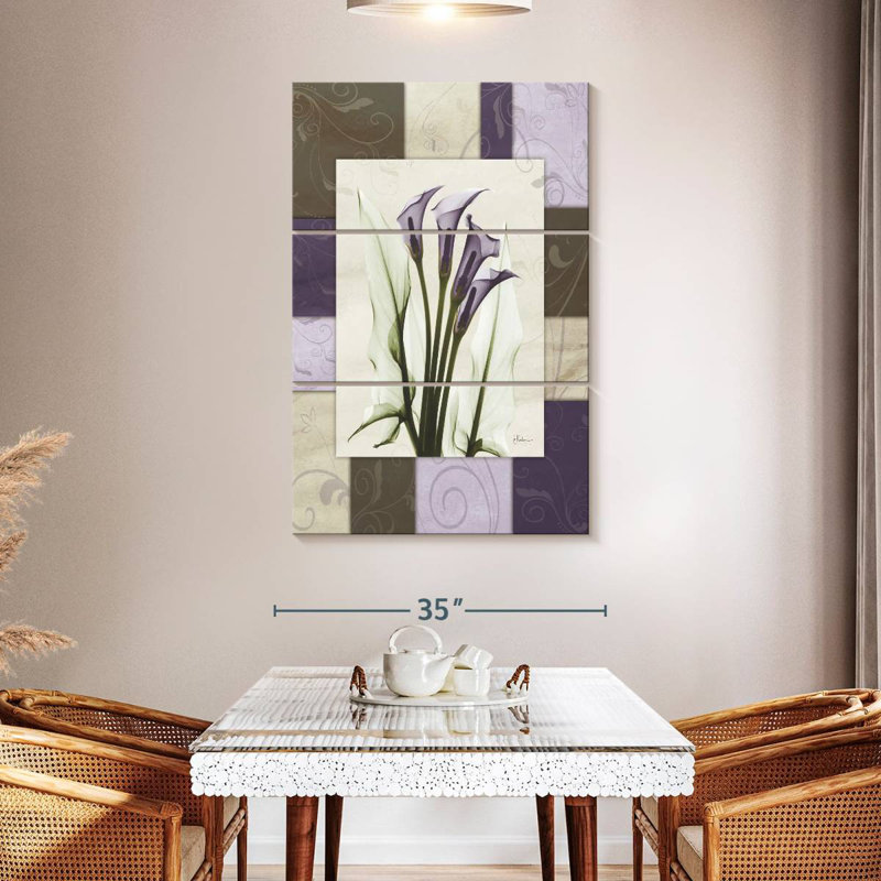 Harnek Calla Wineberry, 50" H x 32" W