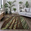 Tapis brun en laine touffeté à la main Ailey-250977448