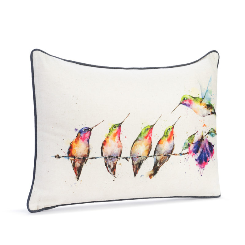 Cotton Blend Throw Pillow
