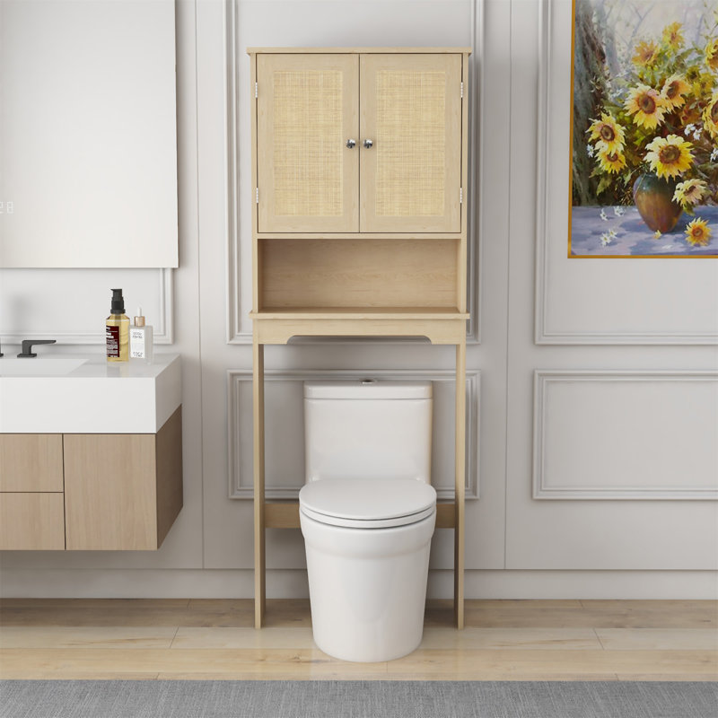 Armoire de rangement au-dessus de la toilette