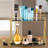 Nesper 2-Tier Bathroom Countertop Organizer With Glass Trays For Kitchen Sink, Coffee Bar Corner-1900205811