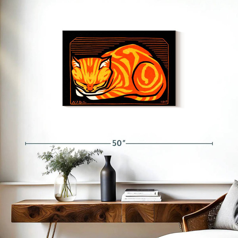 Brampt December Cat, 20" H x 30" W