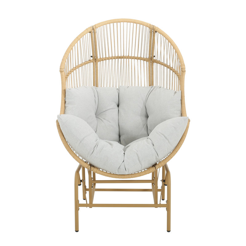 Fauteuil coulissant d'extérieur brun - Détendez-vous dans votre patio, Marron clair