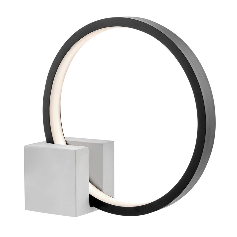 Lampe de table 12,5 po Chocheles, Ciment / noir