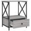 Cinar 50cm W Iron Bedside Table-306003869