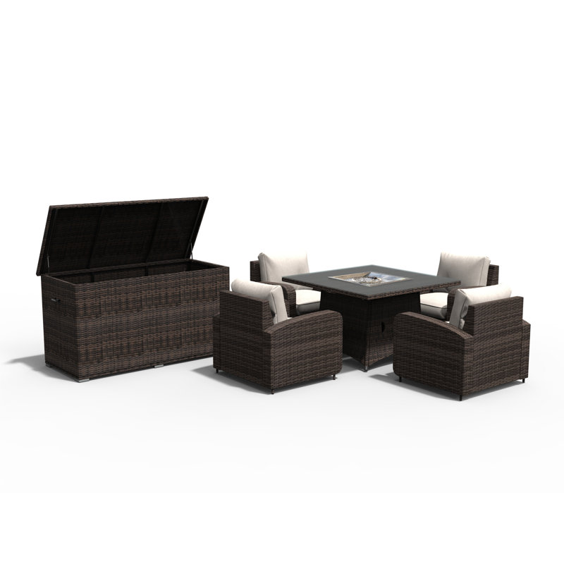 6 - Person Patio Conversation Set with Cushions