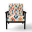 Chaise d'appoint Boho - Fauteuil Ikat rouge Meadow-1403079475