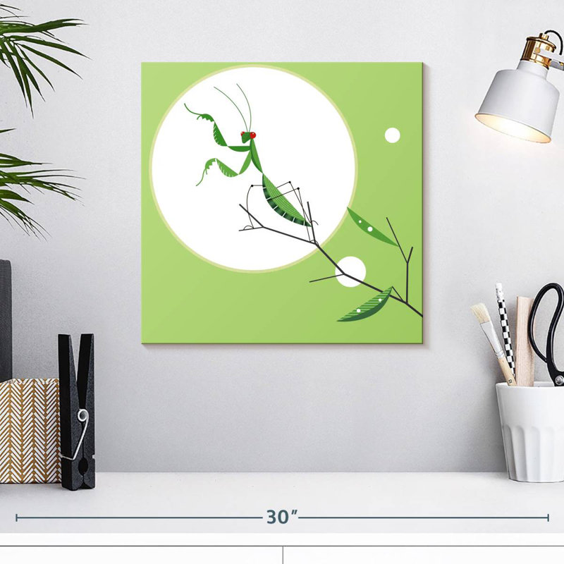 Brampt Green Praying Mantis, 16'' H x 16'' W