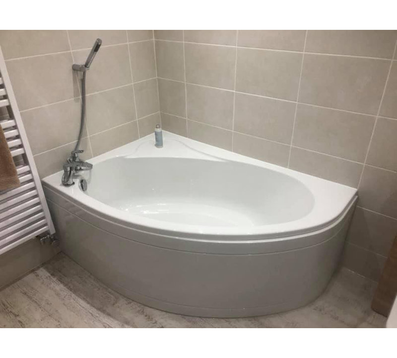 1500mm x 1000mm Soaking Acrylic Bathtub, Left Hand