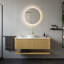 Meuble-lavabo mural 48 po avec lavabo, tiroirs et tablette ouverte 48 po
