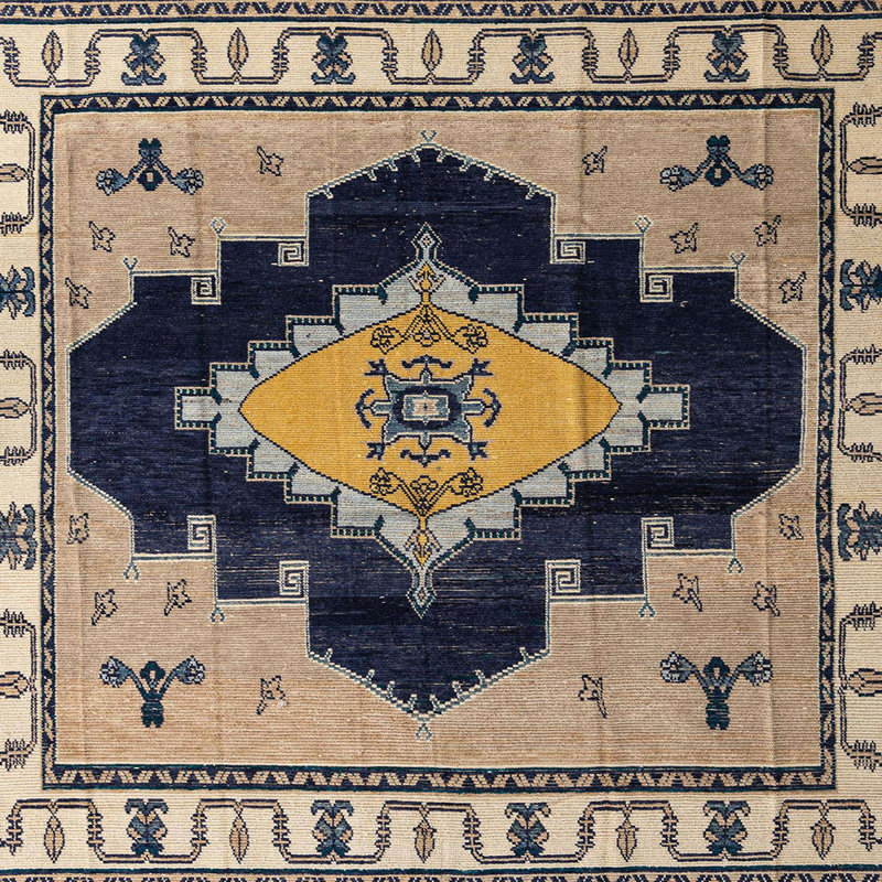 Tapis abstrait moderne 4592, Carré 8 pi