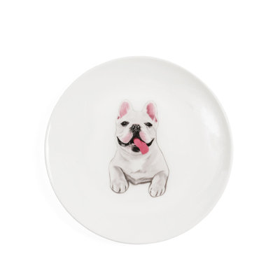 Porcelaine moyenne impression 6 assiettes - Frenchie