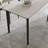 Ash wood rectangular rock plate dining table-108644235