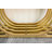 43.3-Inch Accent Table, Console,  Modern Wooden Imitation Marble Counter Top Console Table, Narrow Type, Sofa, Living Room, Bedroom