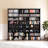 Media Storage Cabinet, 8-Tier DVD Shelf Organizer, 55.91 x 8.66 x 51.18 in Multimedia Storage Organizer for CDs, DVDs, Books & Games, CD Shelf for Living Room, Home Office, Recording Room, Black-2010599752